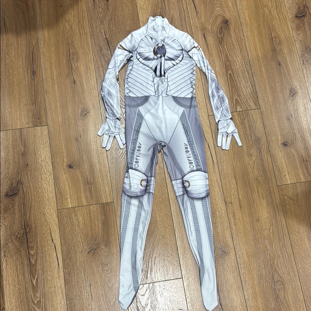 Kids White and Gray Costume And Cap